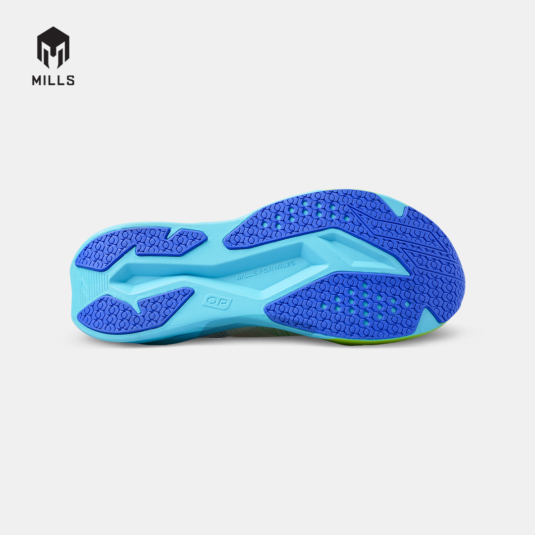 MILLS SEPATU LARI RUNNING SHOES ENERSTRIKE FLY M2 WHITE/BLUE/GREEN 9105206