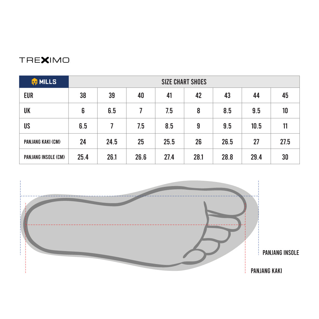 MILLS SEPATU LARI RUNNING SHOES TREXIMO HYDRA M3 ALL BLACK 9106504