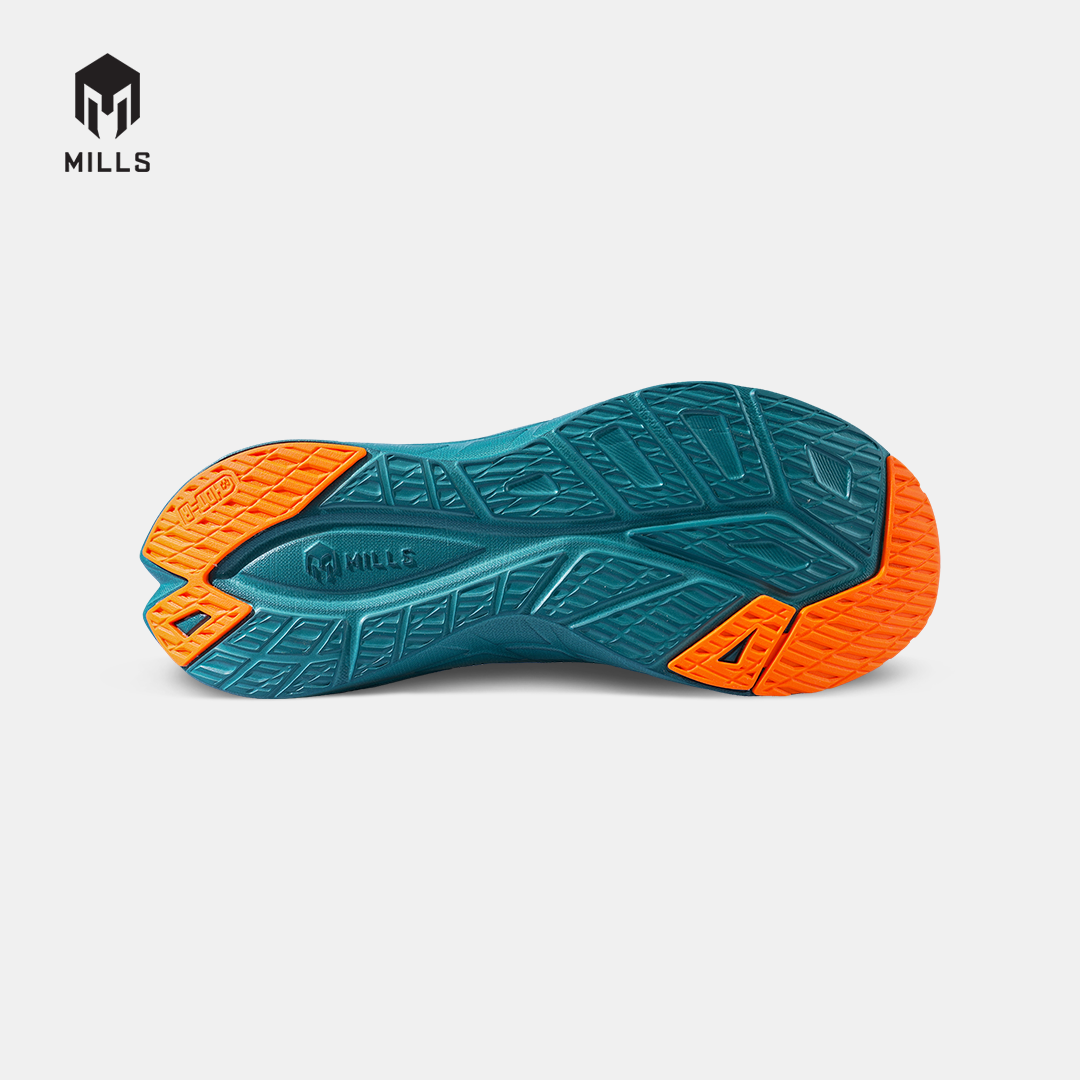 MILLS SEPATU LARI RUNNING SHOES TREXIMO SAGA M3 ANTIQUE WHITE/DK.GREEN/ORANGE 9106106