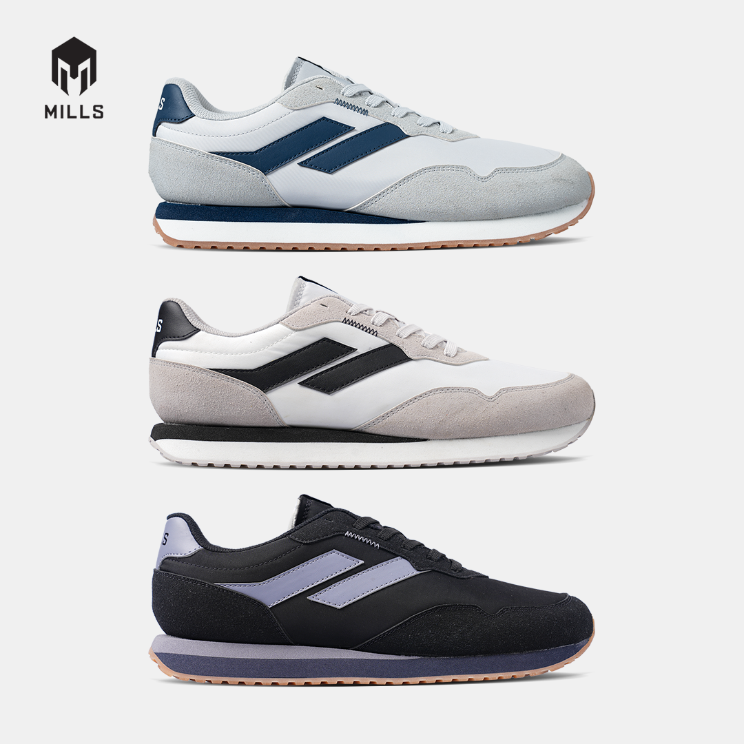 MILLS SEPATU LIFESTYLE TRIPOLI STAR GREY/LT.GREY/NAVY 9701411
