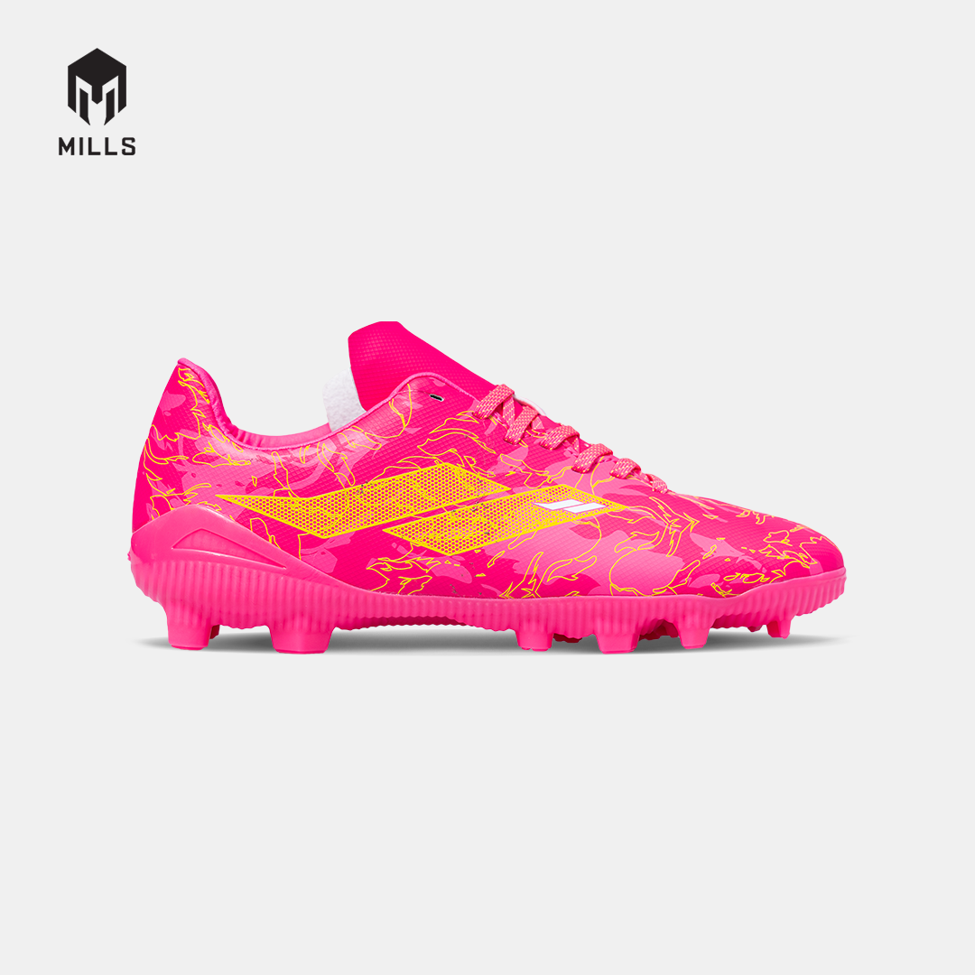 MILLS SEPATU SEPAKBOLA FLAME 2.0 FG JR NEON PINK/YELLOW MUSTARD 9203501