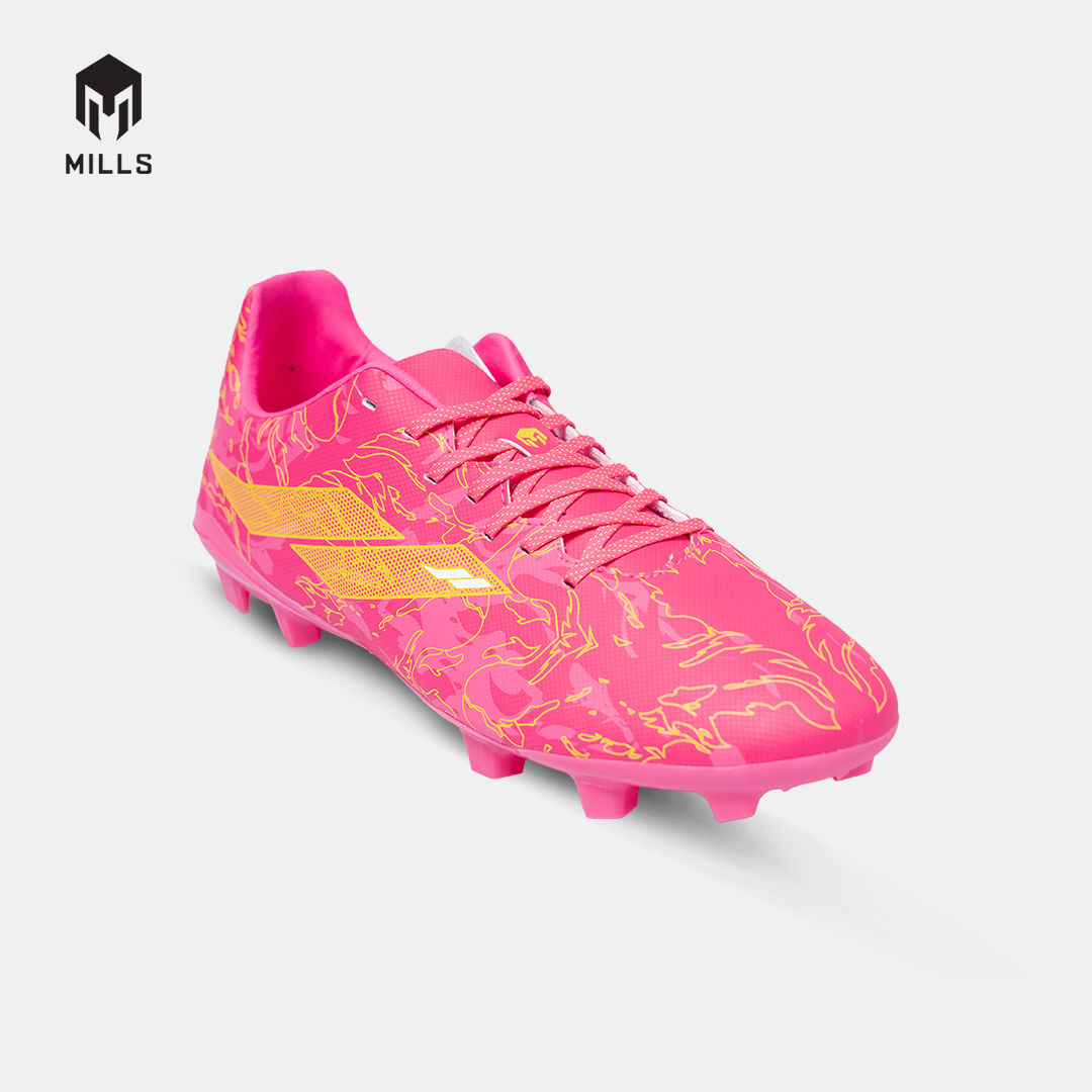 MILLS Sepatu Sepakbola Flame 2.0 FG Neon Pink / Yellow Mustrad 9304806