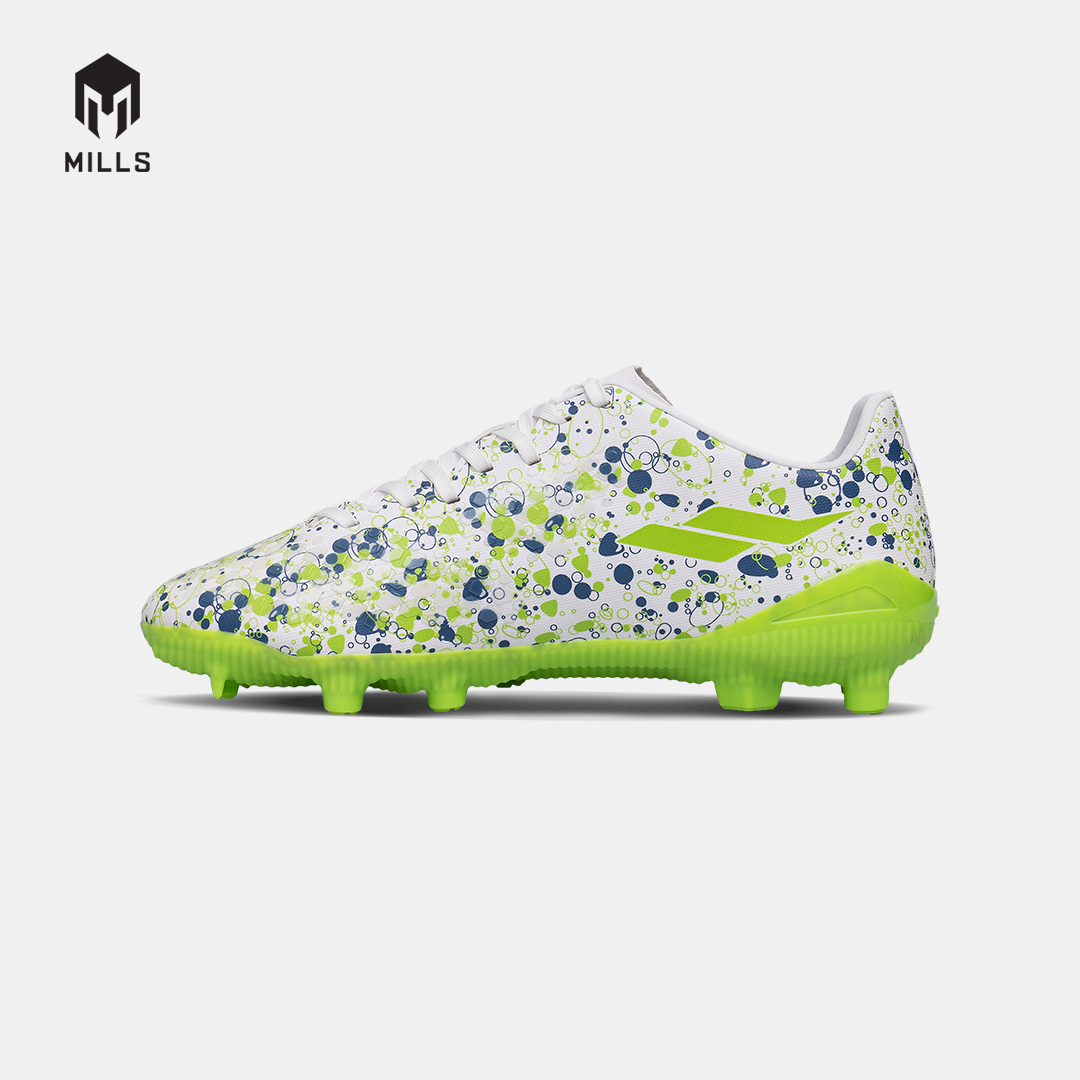 MILLS SEPATU SEPAKBOLA OXY FG JR WHITE/LT.GREEN 9201107