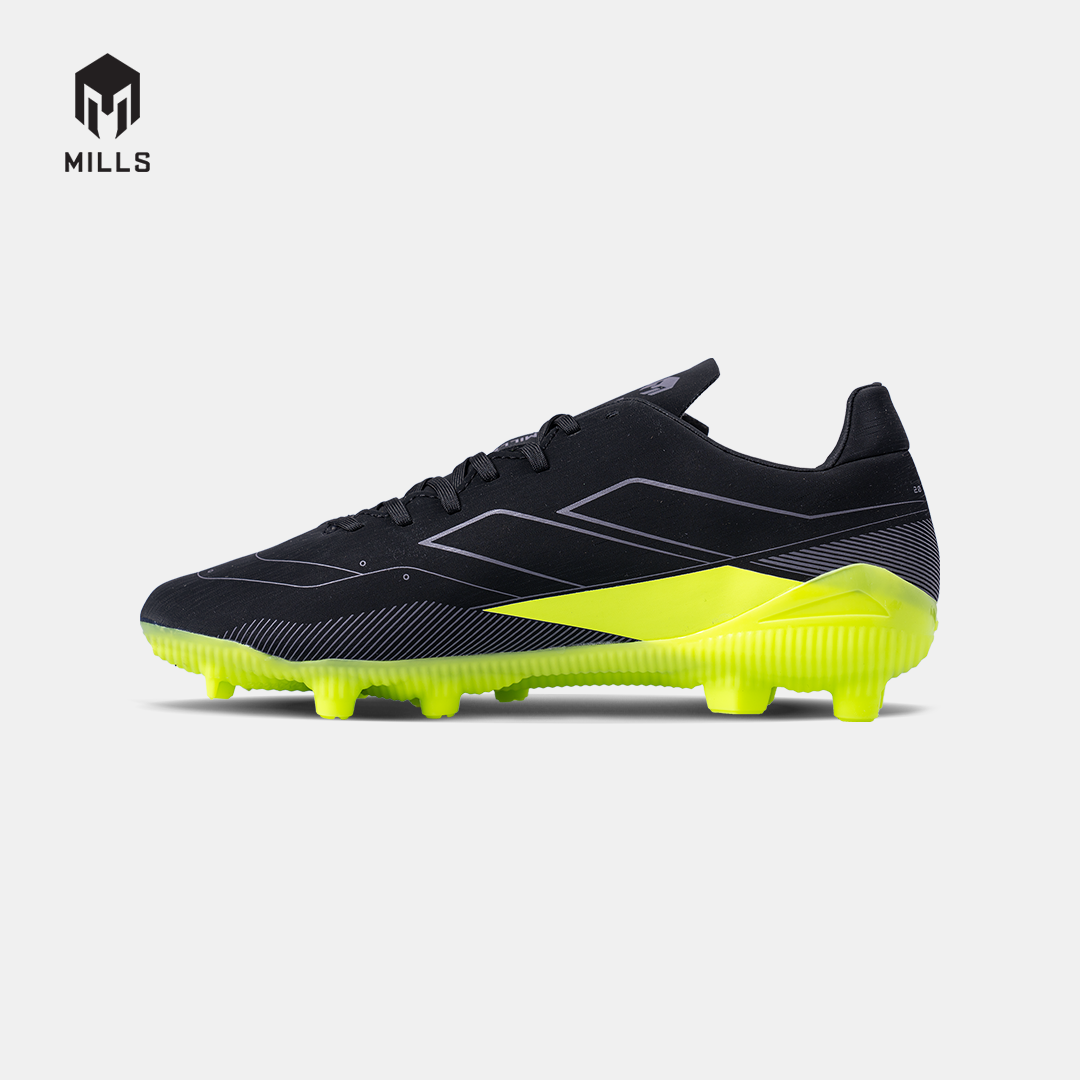 MILLS SEPATU SEPAKBOLA VULCAN 2.0 FG JR BLACK/SILVER/NEON 9203305