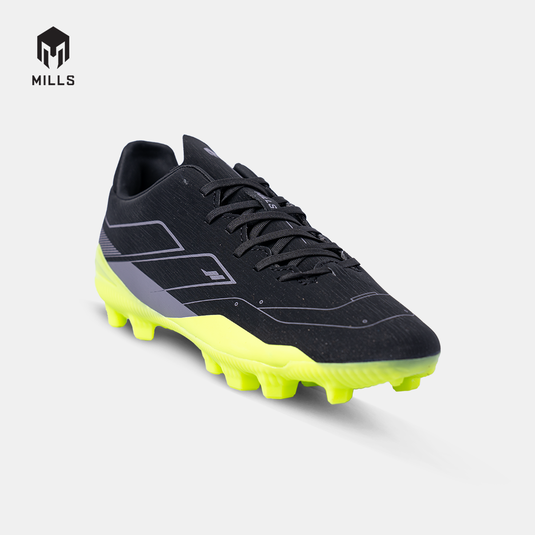 MILLS SEPATU SEPAKBOLA VULCAN 2.0 FG JR BLACK/SILVER/NEON 9203305