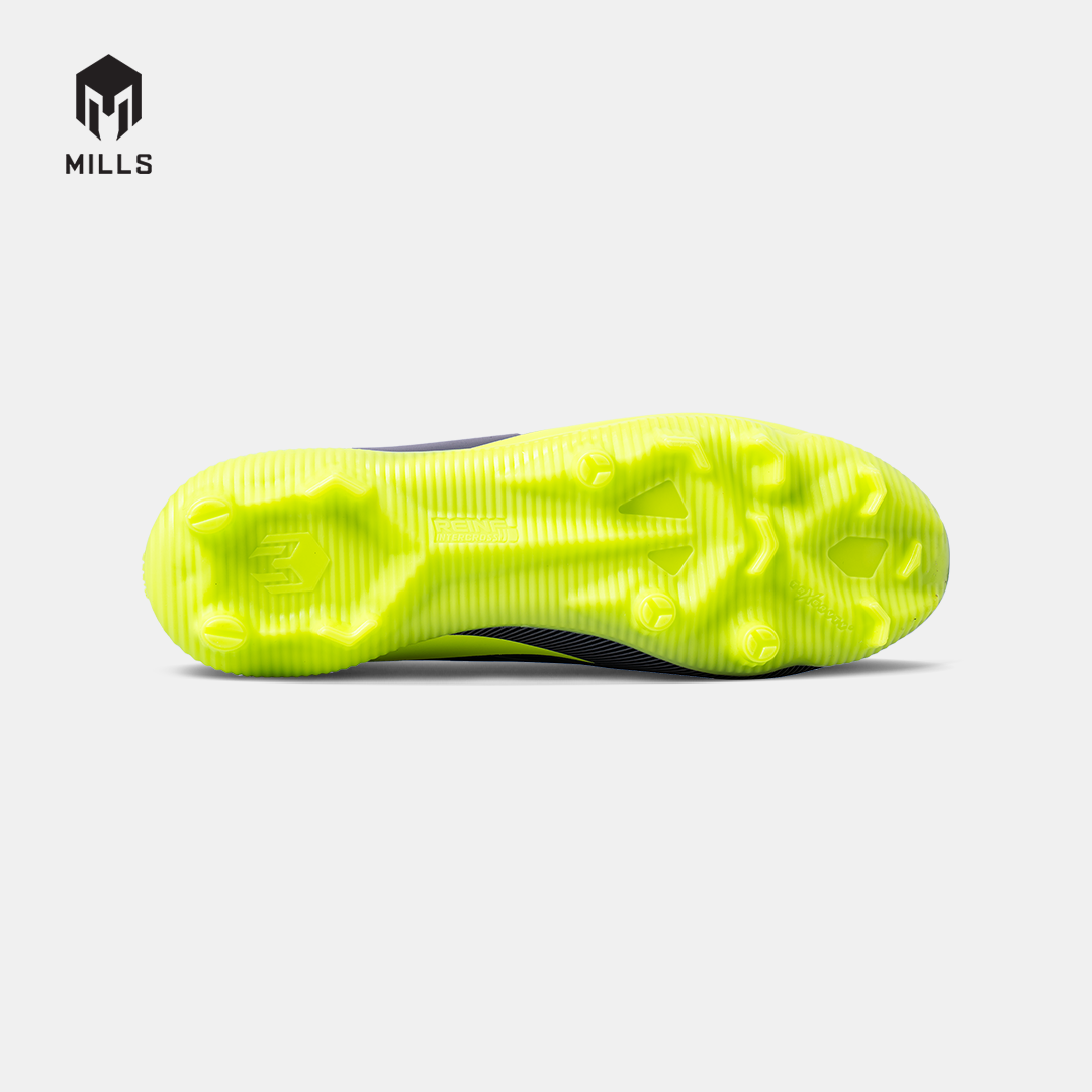 MILLS SEPATU SEPAKBOLA VULCAN 2.0 FG JR BLACK/SILVER/NEON 9203305