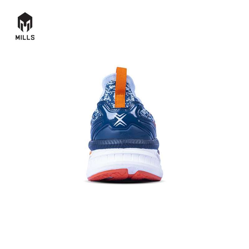 Mills Sepatu Enermax Nanoknit LT Blue / Orange / White 9103101