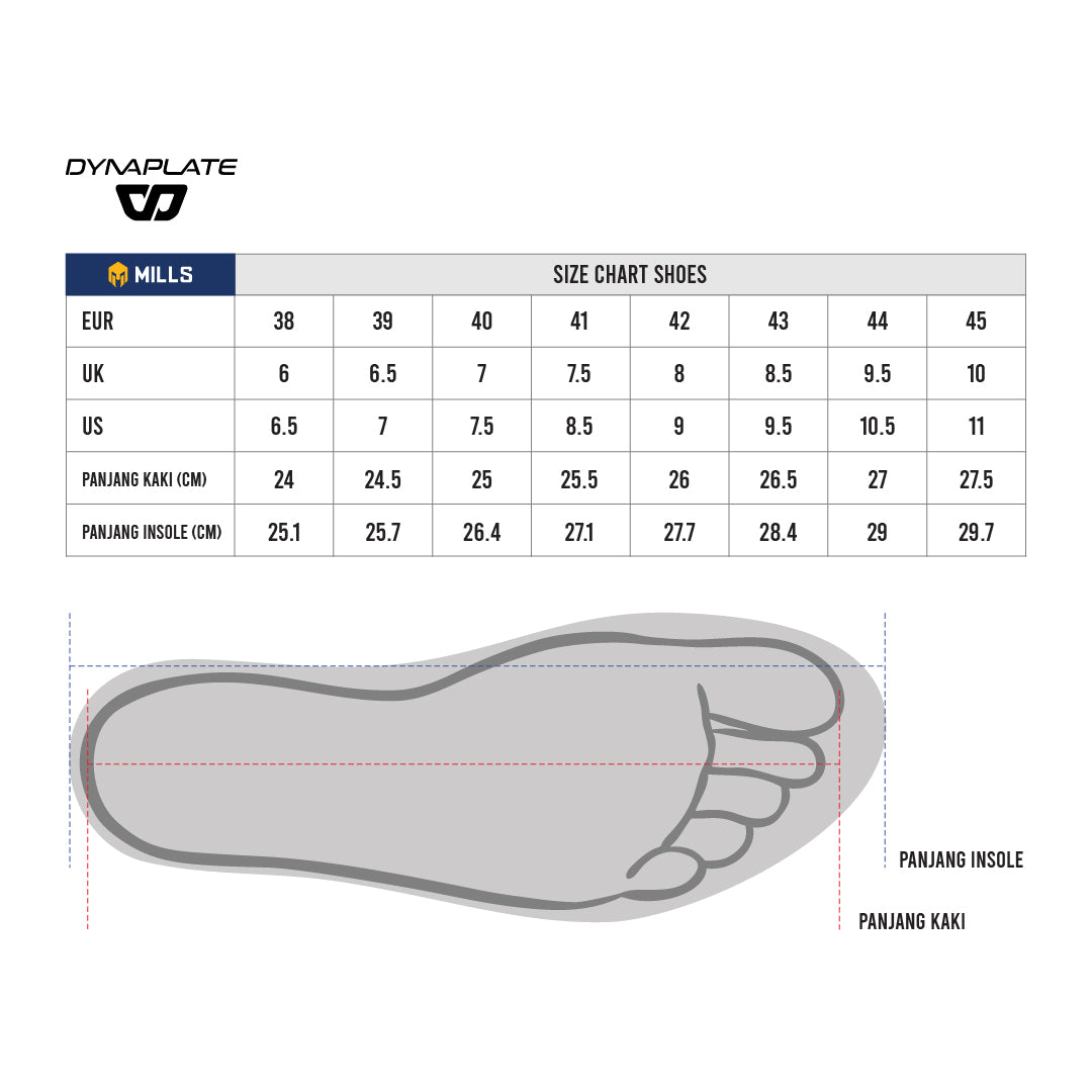 Mills Sepatu Lari Running Shoes Dynaplate Fineknit DK Grey / Orange / White 9103603