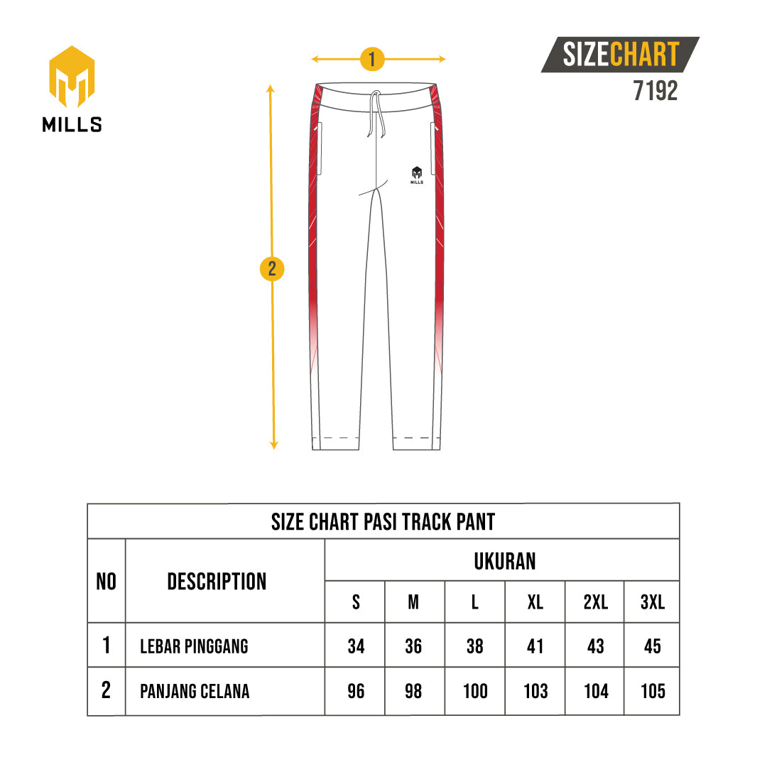 MILLS PASI TRACK PANT WHITE 7192