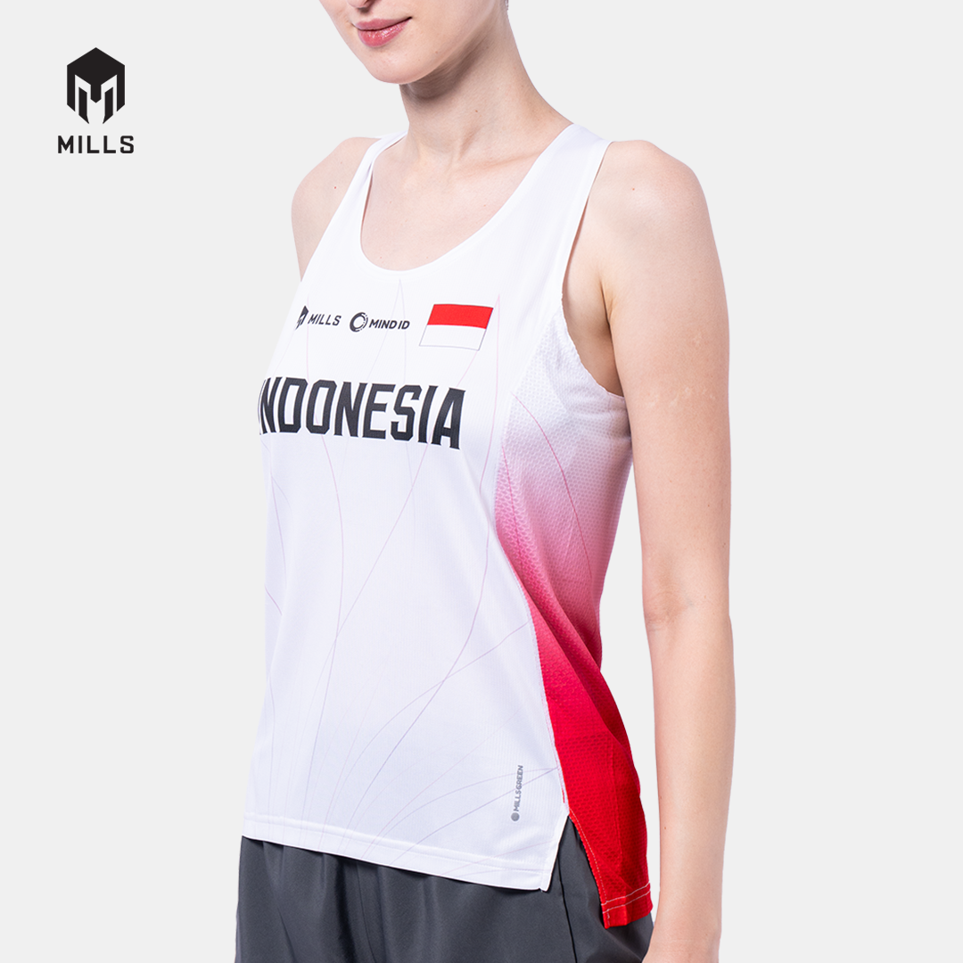 MILLS PASI AWAY RUNNING TANK TOP WOMEN WHITE 01100015