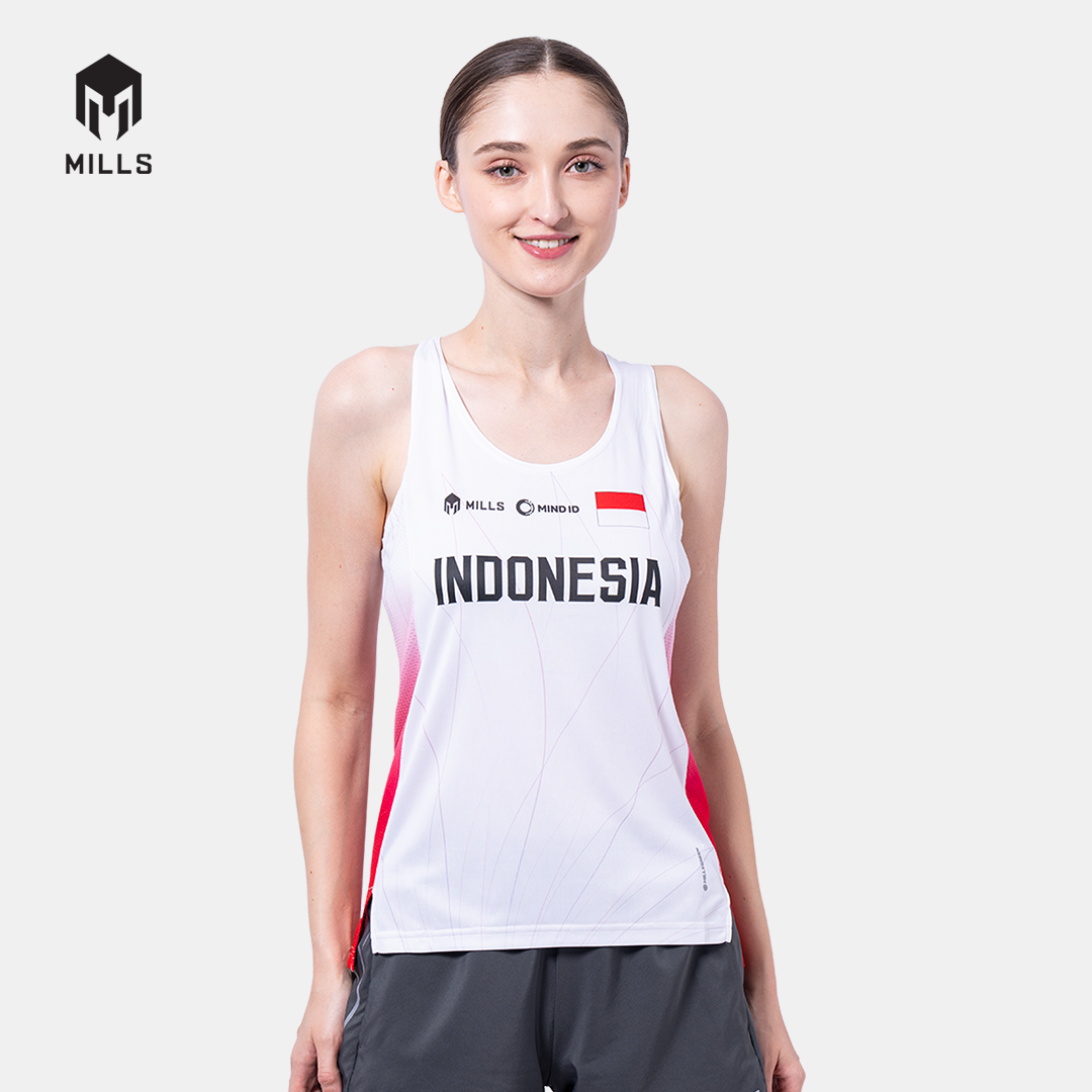 MILLS PASI AWAY RUNNING TANK TOP WOMEN WHITE 01100015