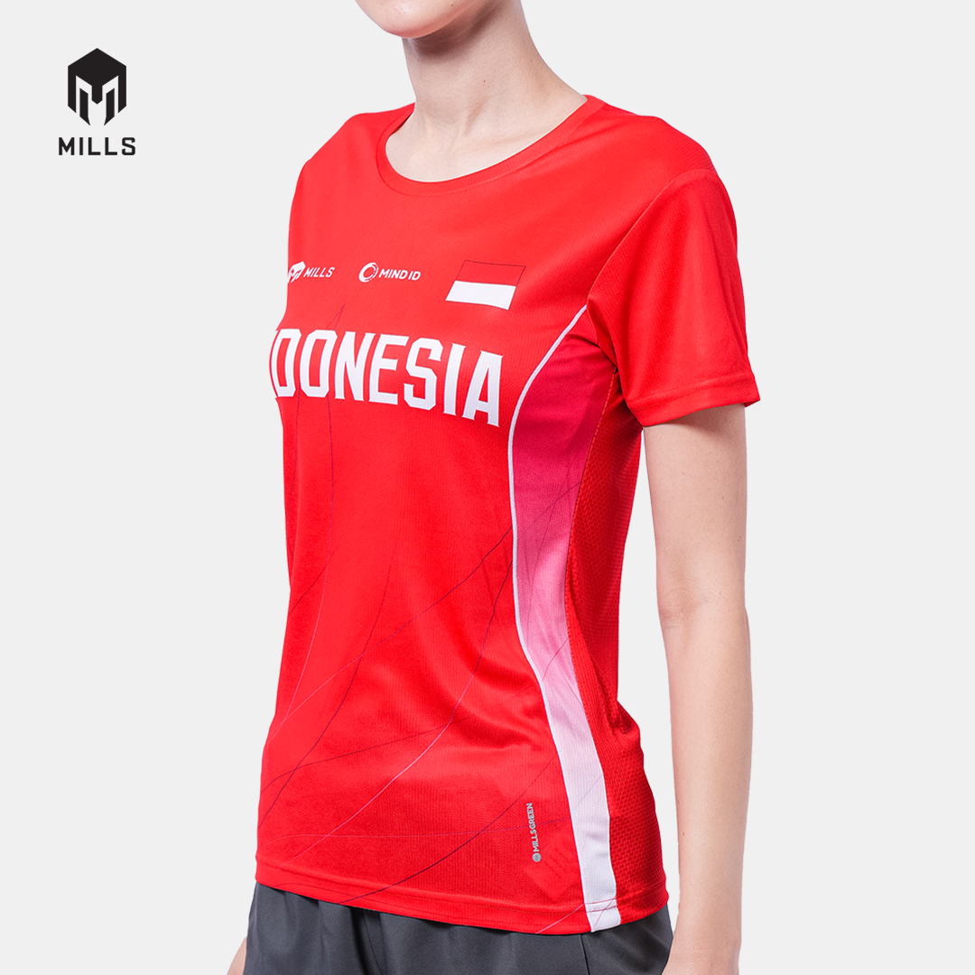 MILLS PASI HOME RUNNING T-SHIRT WOMEN RED 00100015