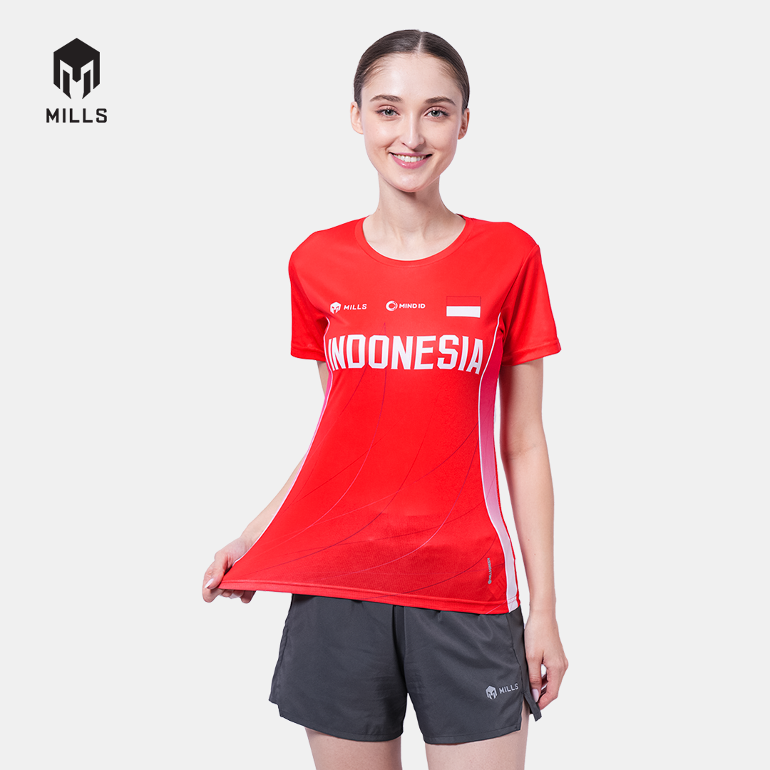 MILLS PASI HOME RUNNING T-SHIRT WOMEN RED 00100015