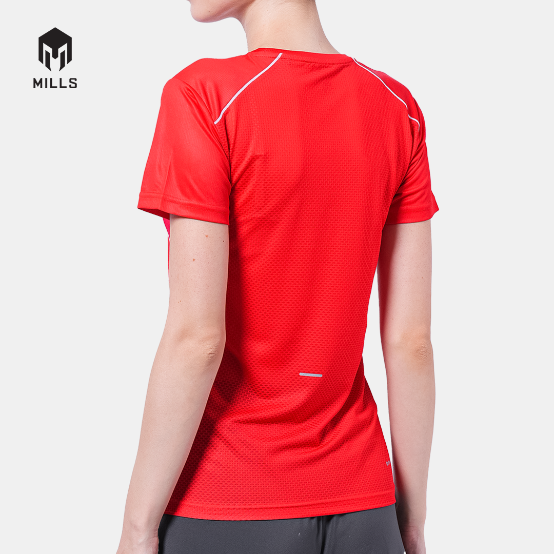 MILLS PASI HOME RUNNING T-SHIRT WOMEN RED 00100015