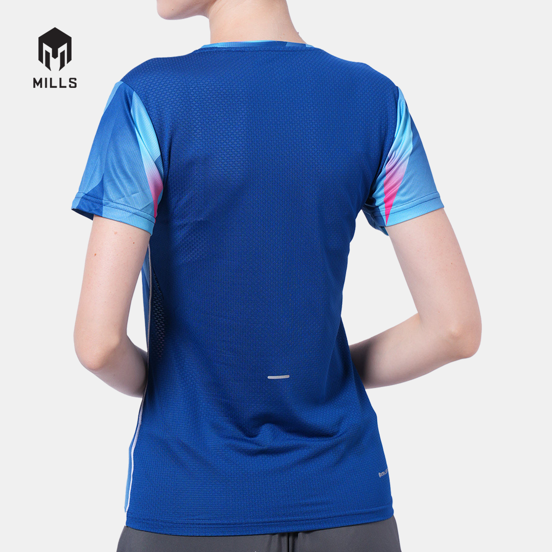 MILLS PASI TRAINING RUNNING T-SHIRT WOMEN BLUE 00100016