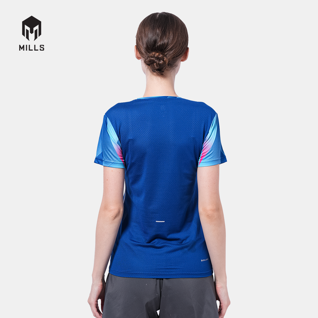 MILLS PASI TRAINING RUNNING T-SHIRT WOMEN BLUE 00100016