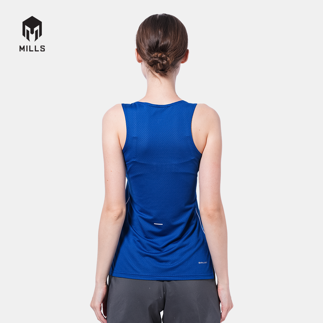 MILLS PASI TRAINING RUNNING TANK TOP WOMEN BLUE 01100061