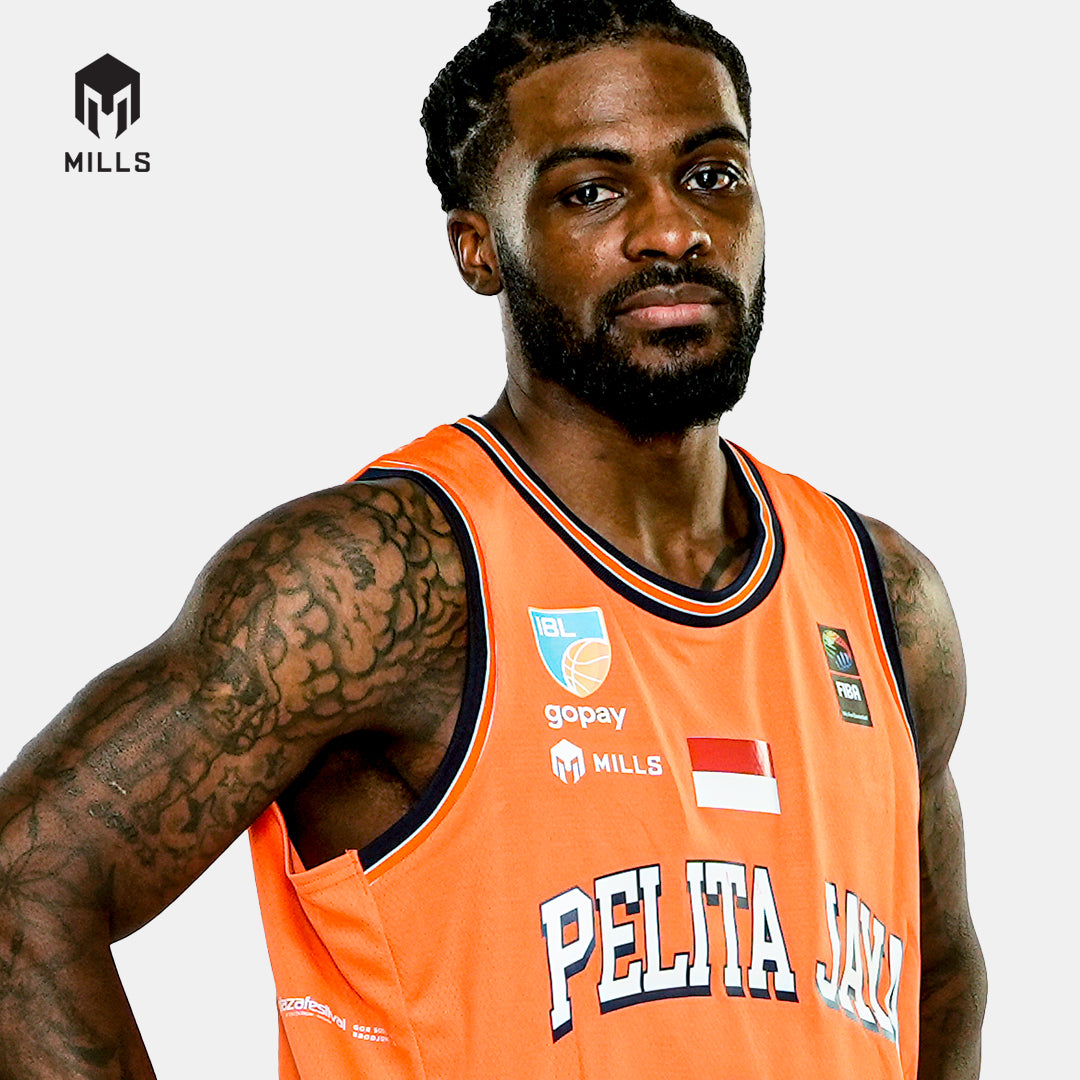 MILLS PELITA JAYA ALTERNATIVE BASKETBALL JERSEY ORANGE 26026PJ
