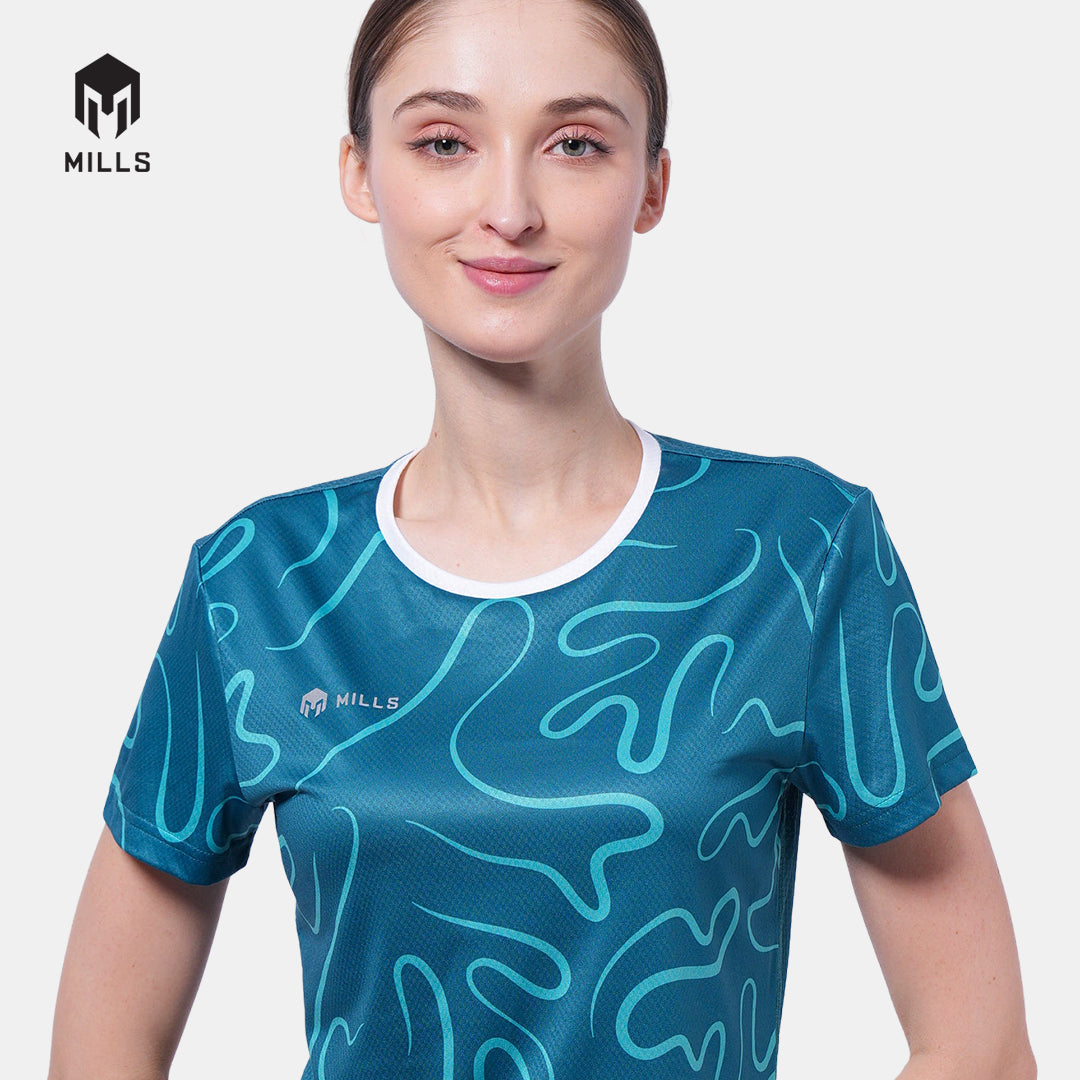 MILLS BAJU OLAHRAGA RUNNING RIVORA RUNNING T-SHIRT WOMEN 00100115