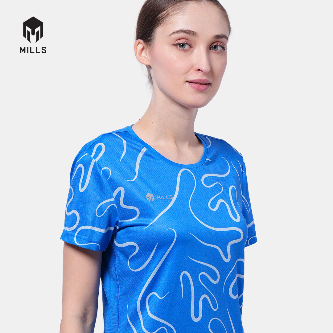 MILLS BAJU OLAHRAGA RUNNING RIVORA RUNNING T-SHIRT WOMEN 00100115