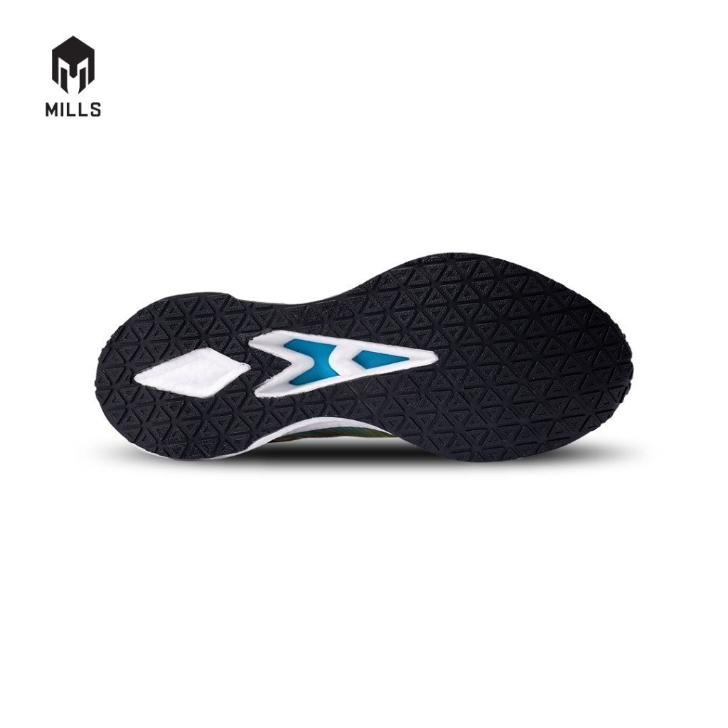 Mills Sepatu Lari Running Shoes Enermax Dynaplate Neon. Green / White / Black 9100703
