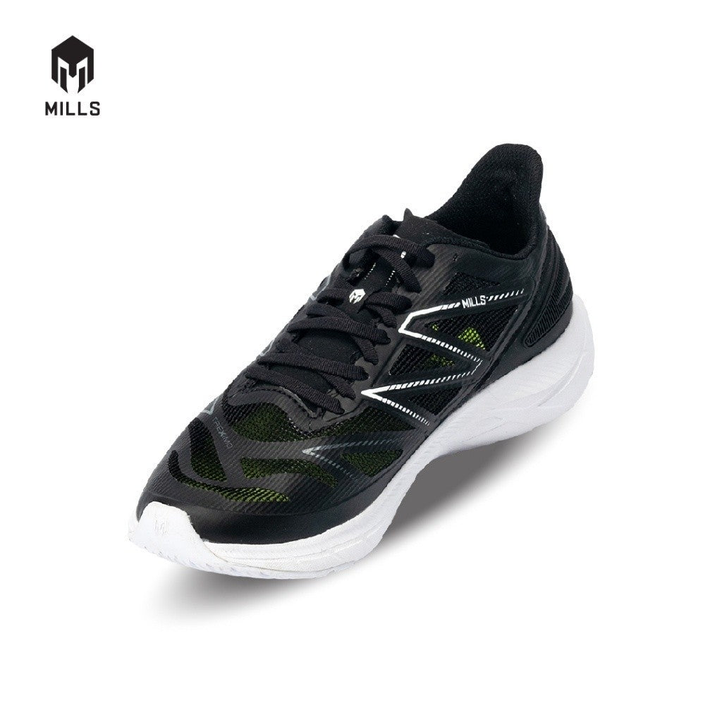 Mills Sepatu Lari Running Shoes Treximo Saga V2 Black / White 9101207