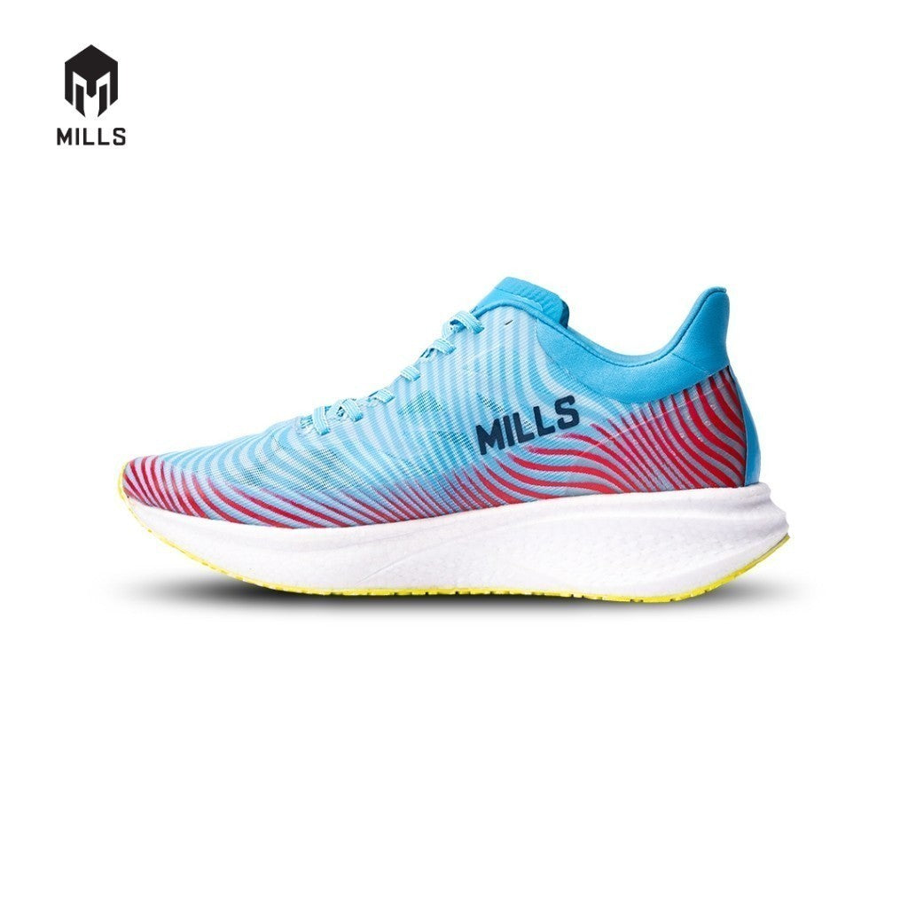 Mills Sepatu Lari Running Shoes Enermax Dynaplate LT. Blue / White / Neon 9100704