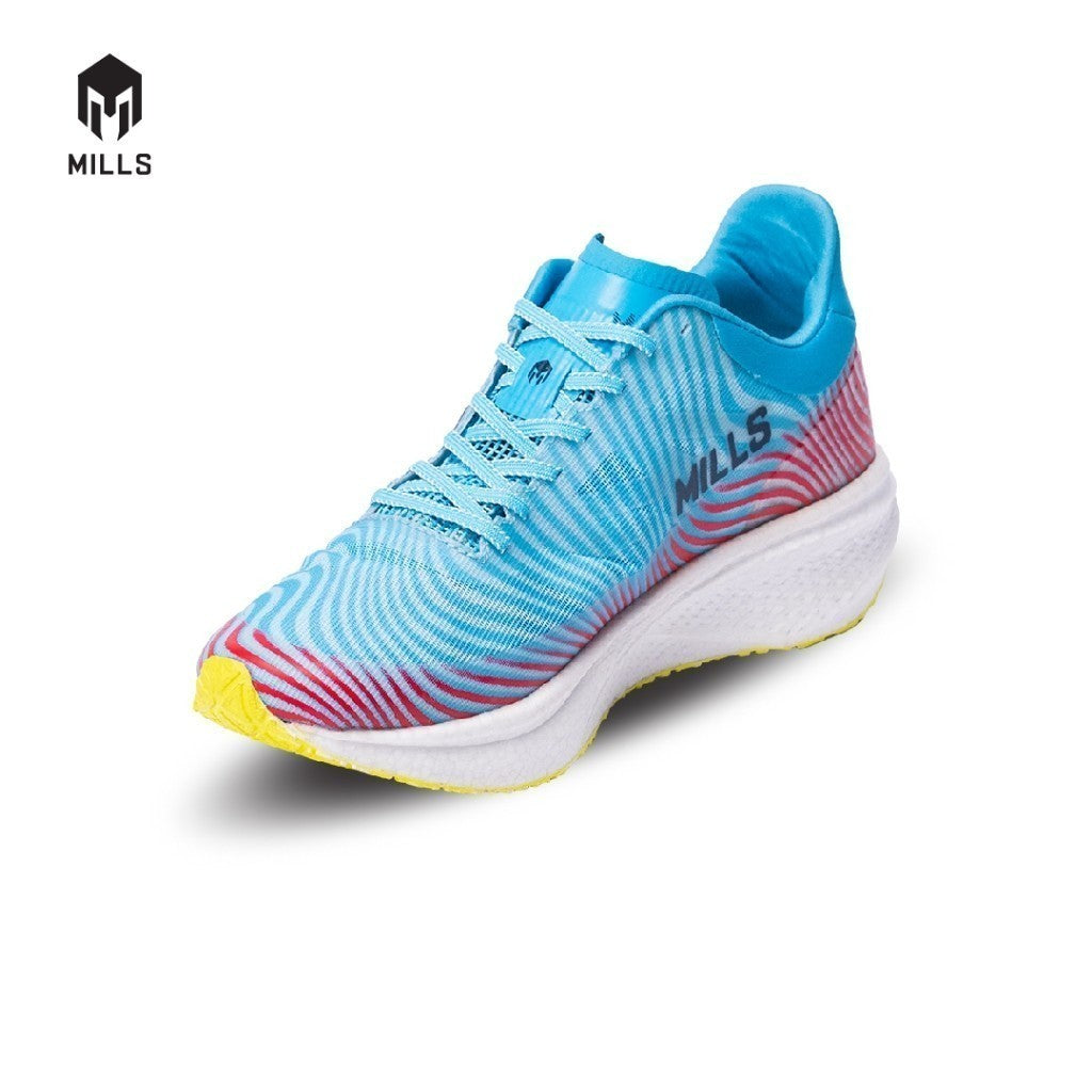 Mills Sepatu Lari Running Shoes Enermax Dynaplate LT. Blue / White / Neon 9100704
