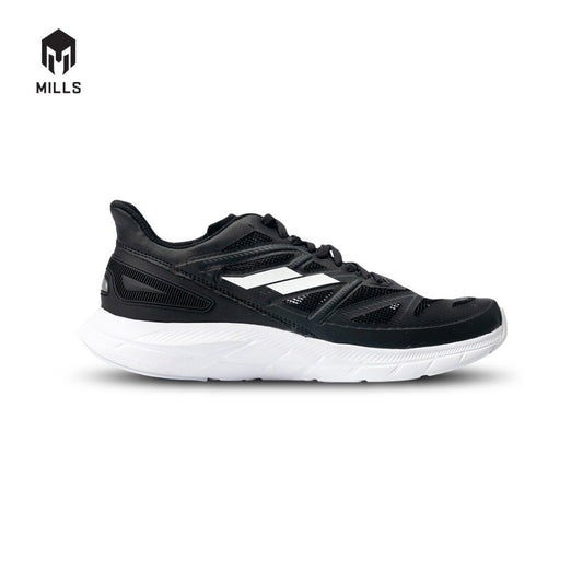 Mills Sepatu Lari Running Shoes Treximo Saga V2 Black / White 9101207