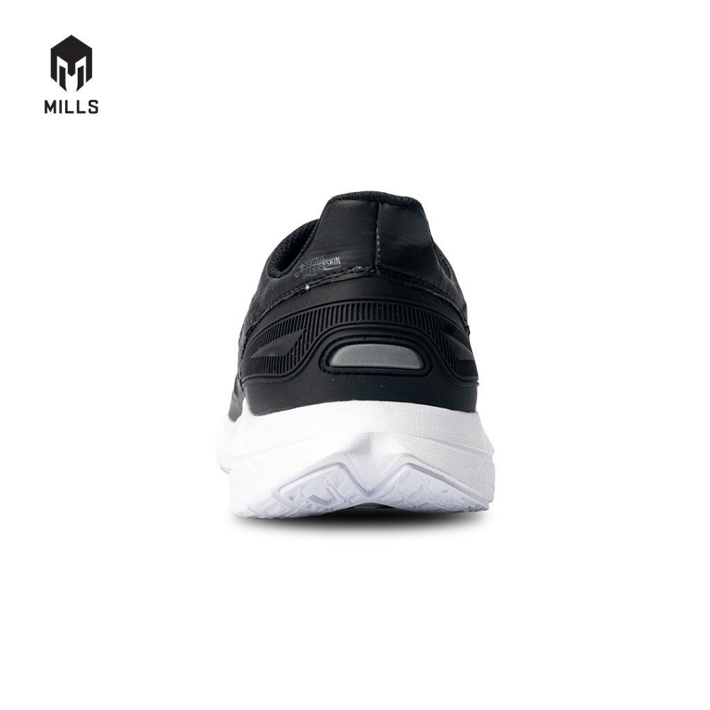 Mills Sepatu Lari Running Shoes Treximo Saga V2 Black / White 9101207