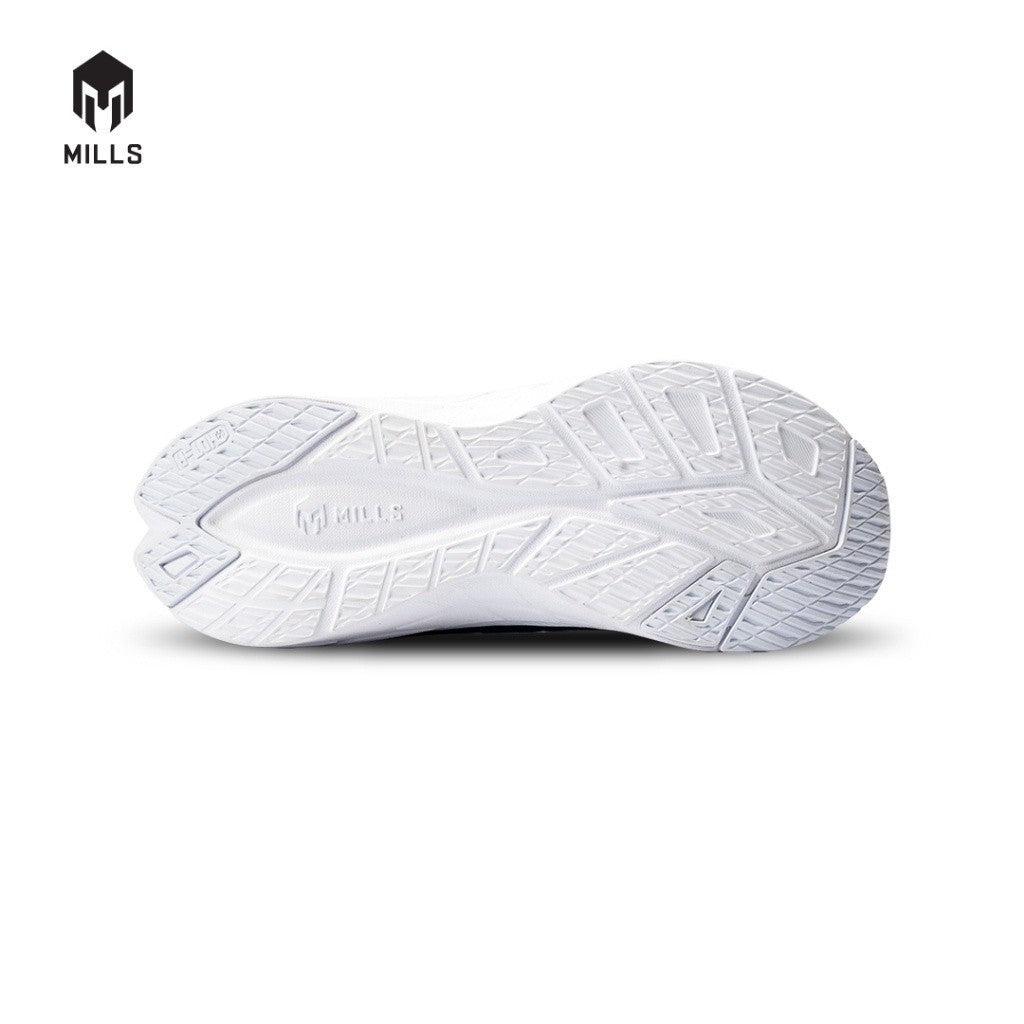 Mills Sepatu Lari Running Shoes Treximo Saga V2 Black / White 9101207