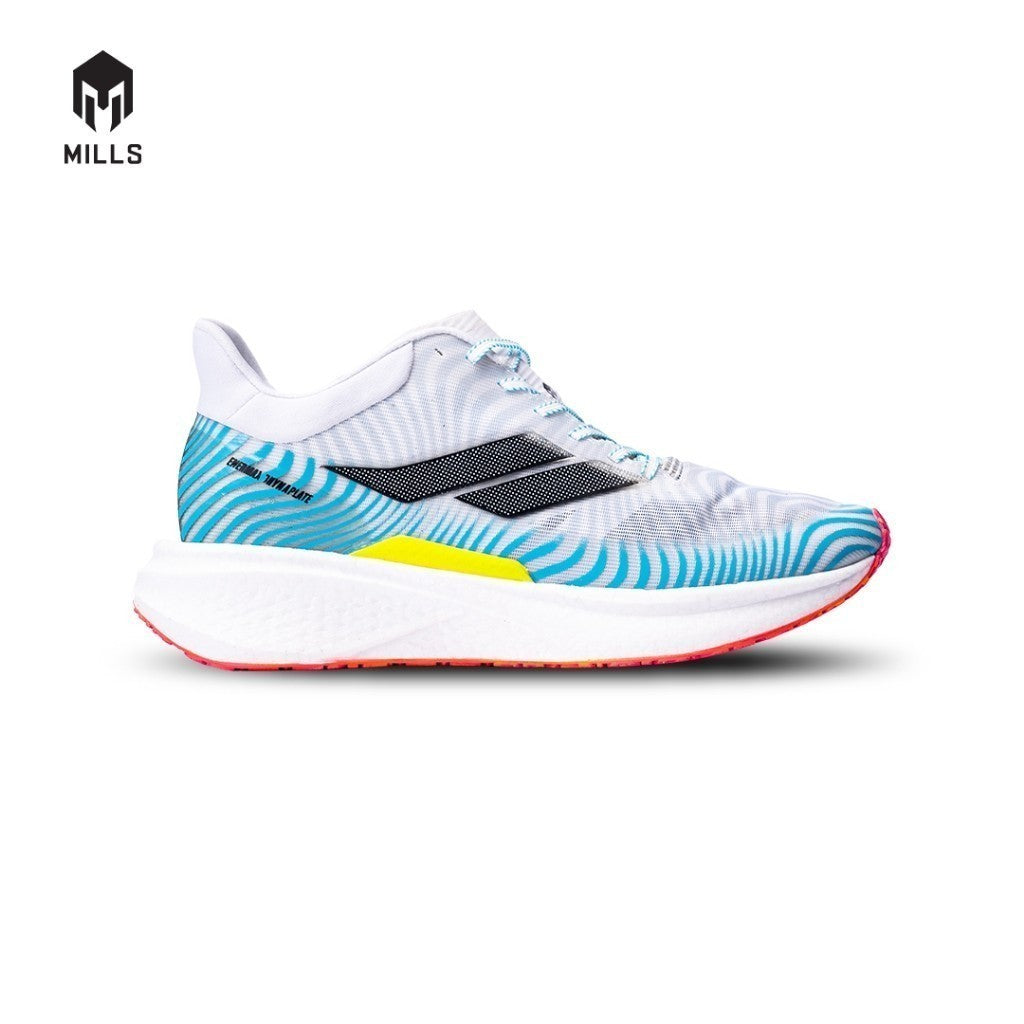 Mills Sepatu Lari Running Shoes Enermax Dynaplate White Blue