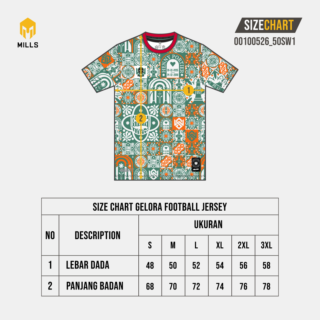 MILLS BAJU OLAHRAGA JERSEY SEPAKBOLA GELORA FOOTBALL JERSEY GREEN 00100526