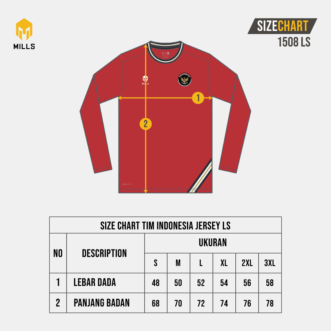 MILLS TIM INDONESIA JERSEY LS 00200508