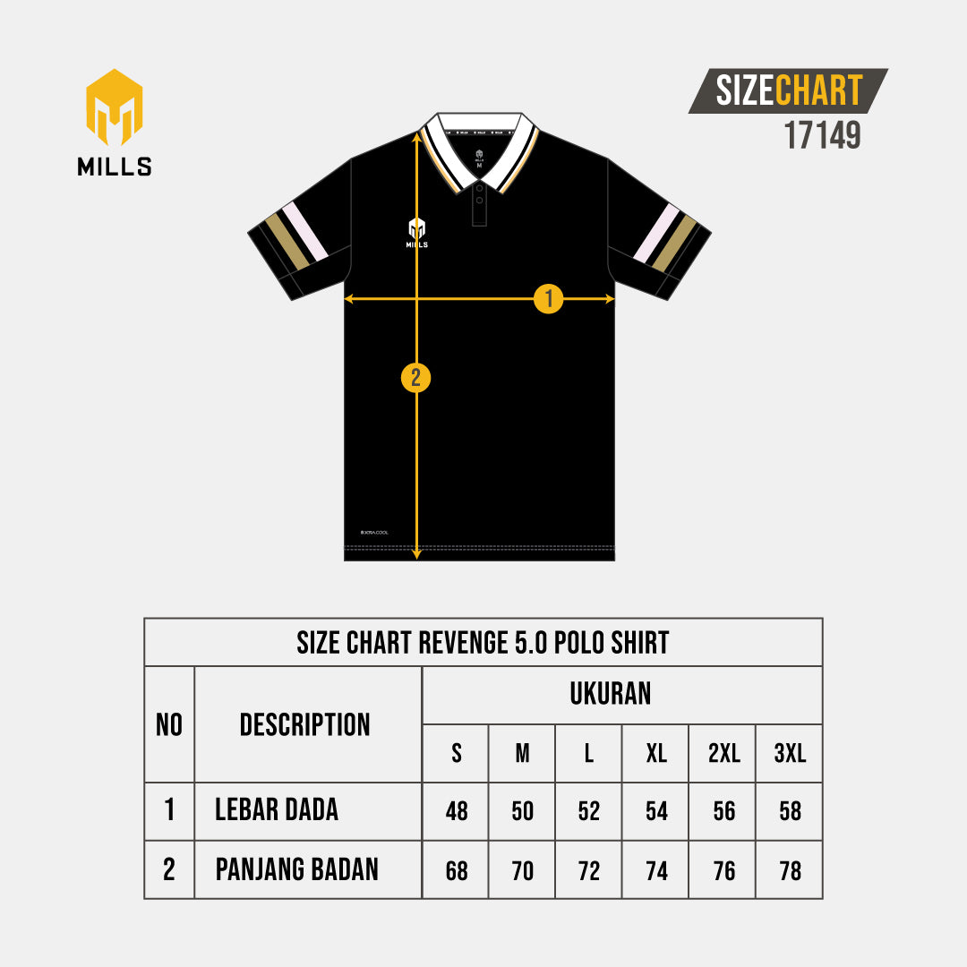 MILLS POLO SHIRT REVENGE 5.0 POLO SHIRT 17149