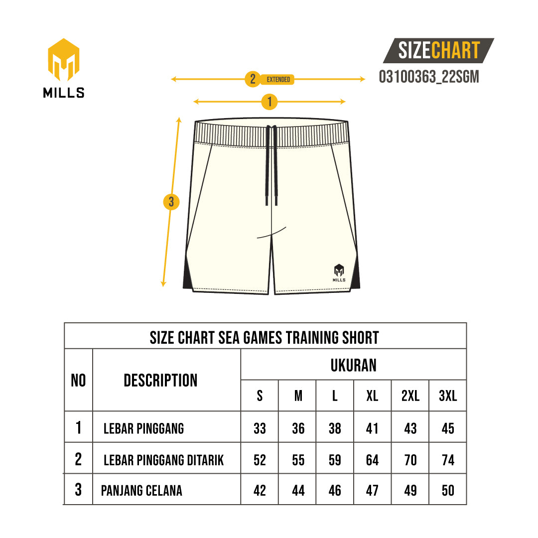 MILLS SEA GAMES TRAINING SHORT OFF WHITE 03100363 22SGM