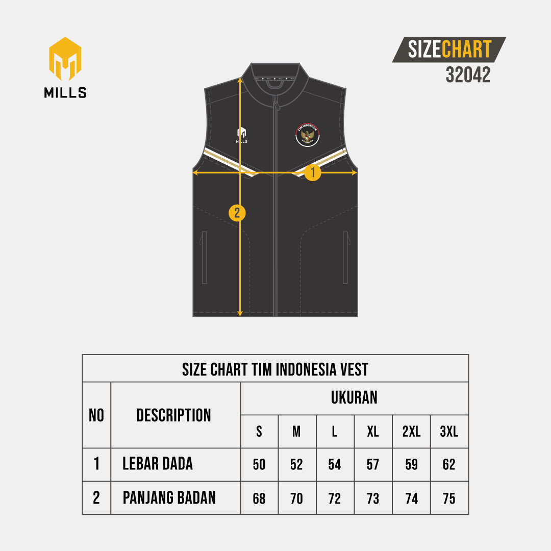 MILLS TIM INDONESIA VEST 02300042