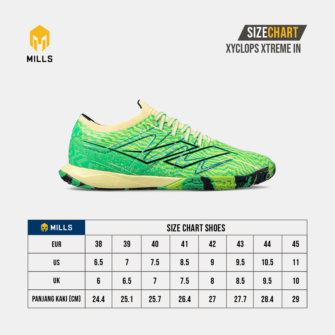 MILLS SEPATU FUTSAL XYCLOPS XTREME IN MAGENTA/YELLOW/WHITE 9404102