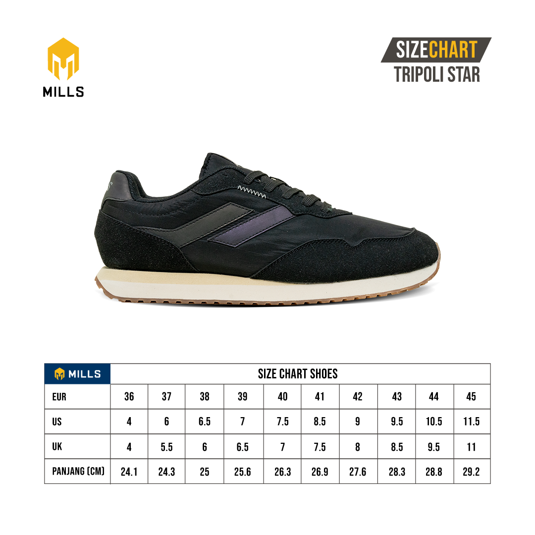 MILLS Sepatu Tripoli Star DK Grey / Broken White 9701407