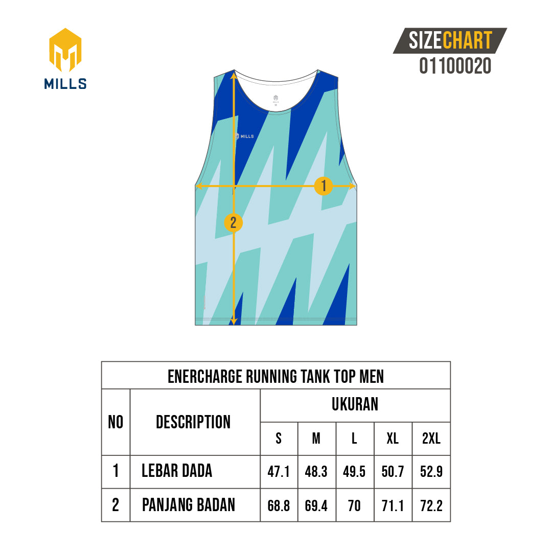 MILLS Singlet Running Enercharge Running Tank Top Men 01100020