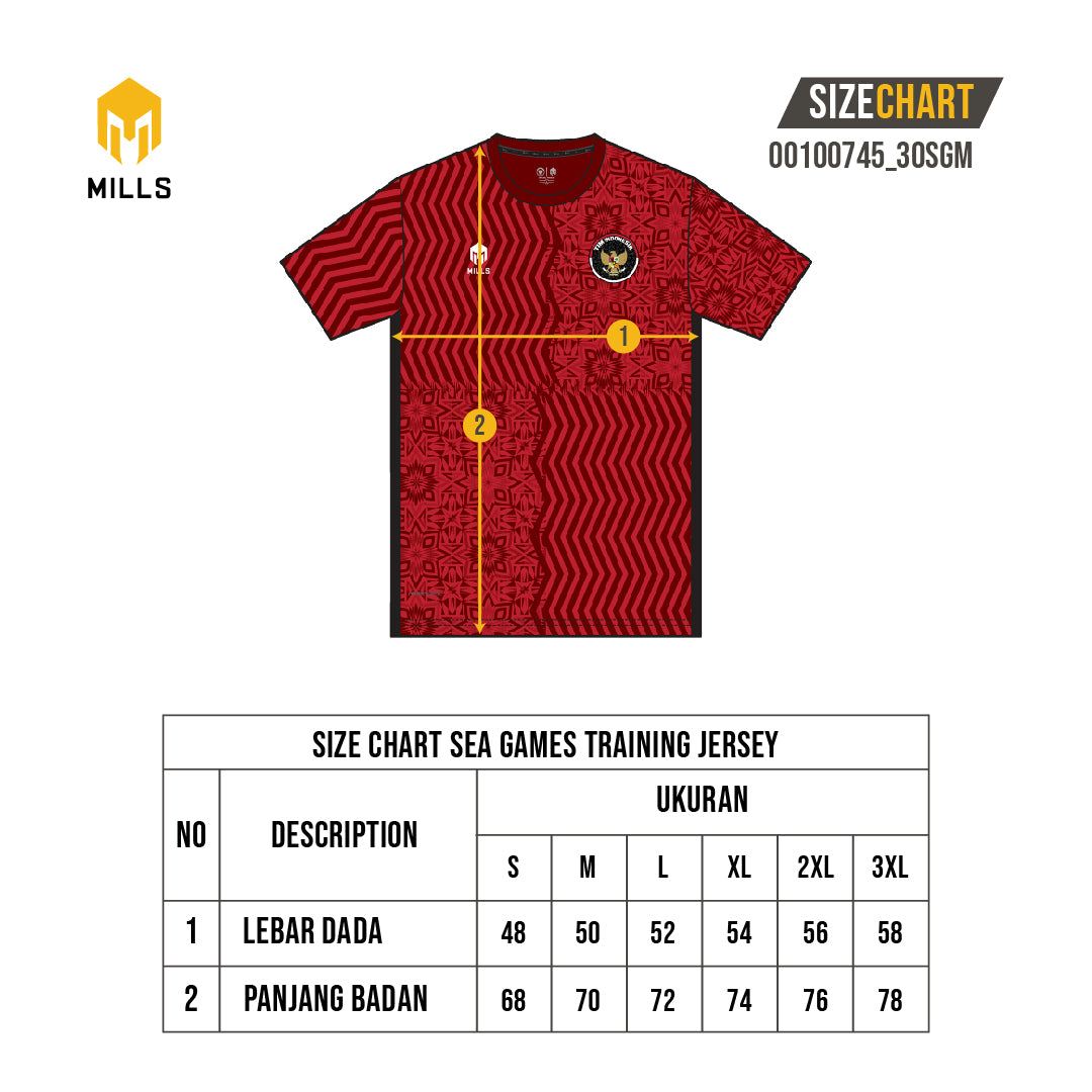 MILLS NOC TRAINING JERSEY RED 00100745 30SGM