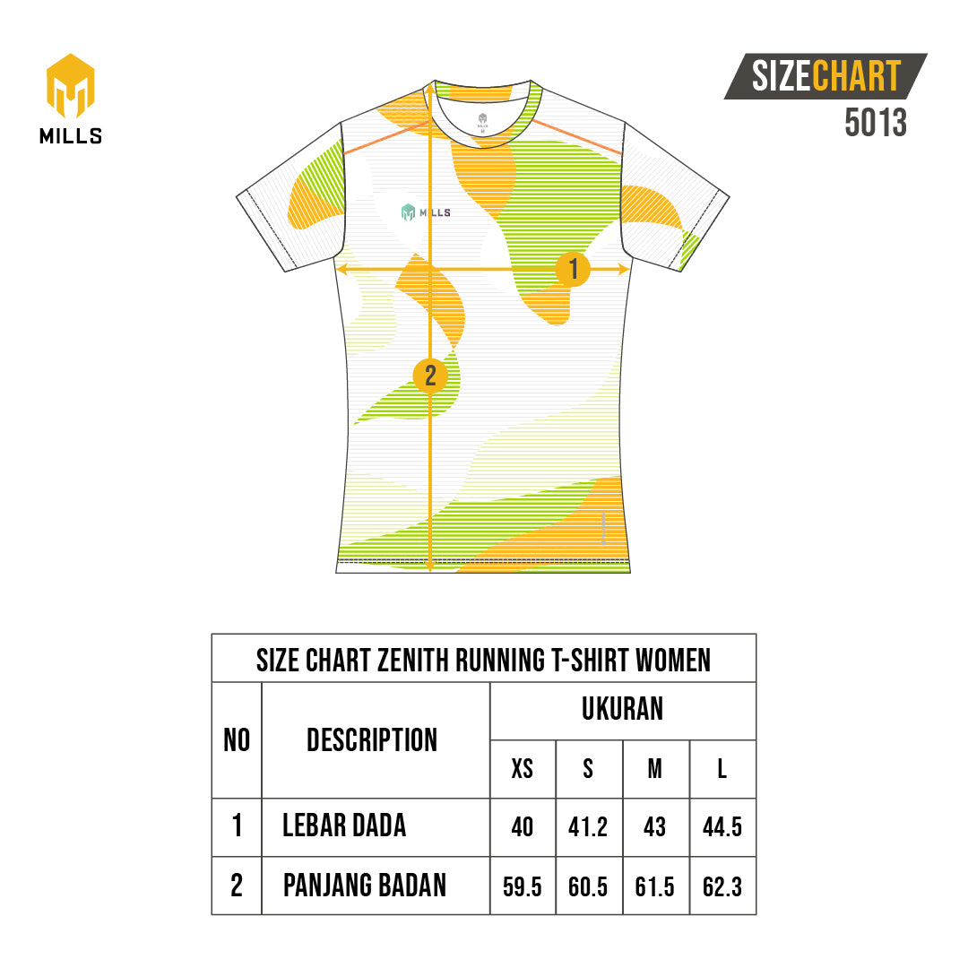 MILLS Baju Olahraga Running Zenith Running Tshirt Women 5013