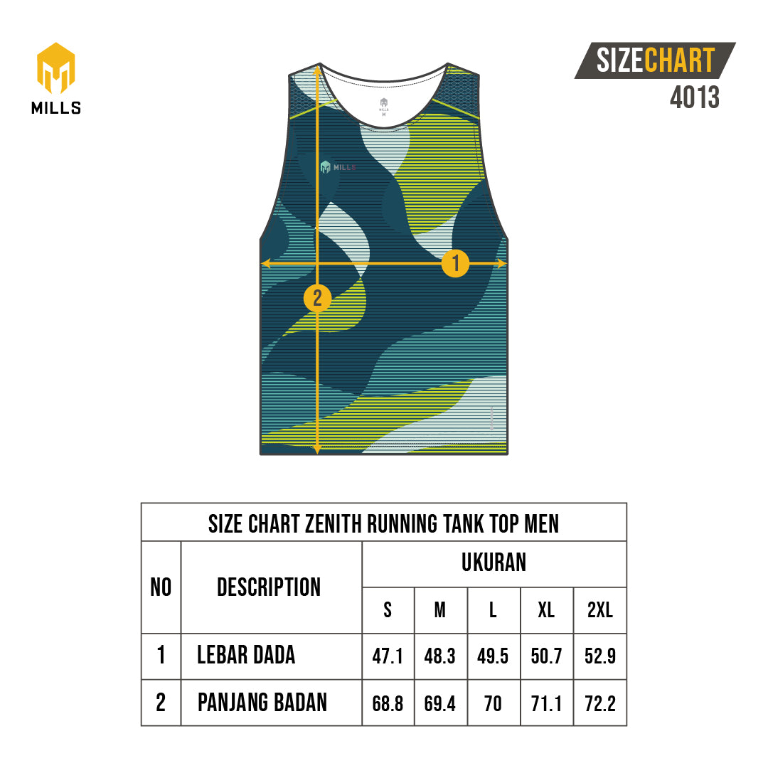 MILLS Singlet Running Zenith Running Tank Top Men 4013