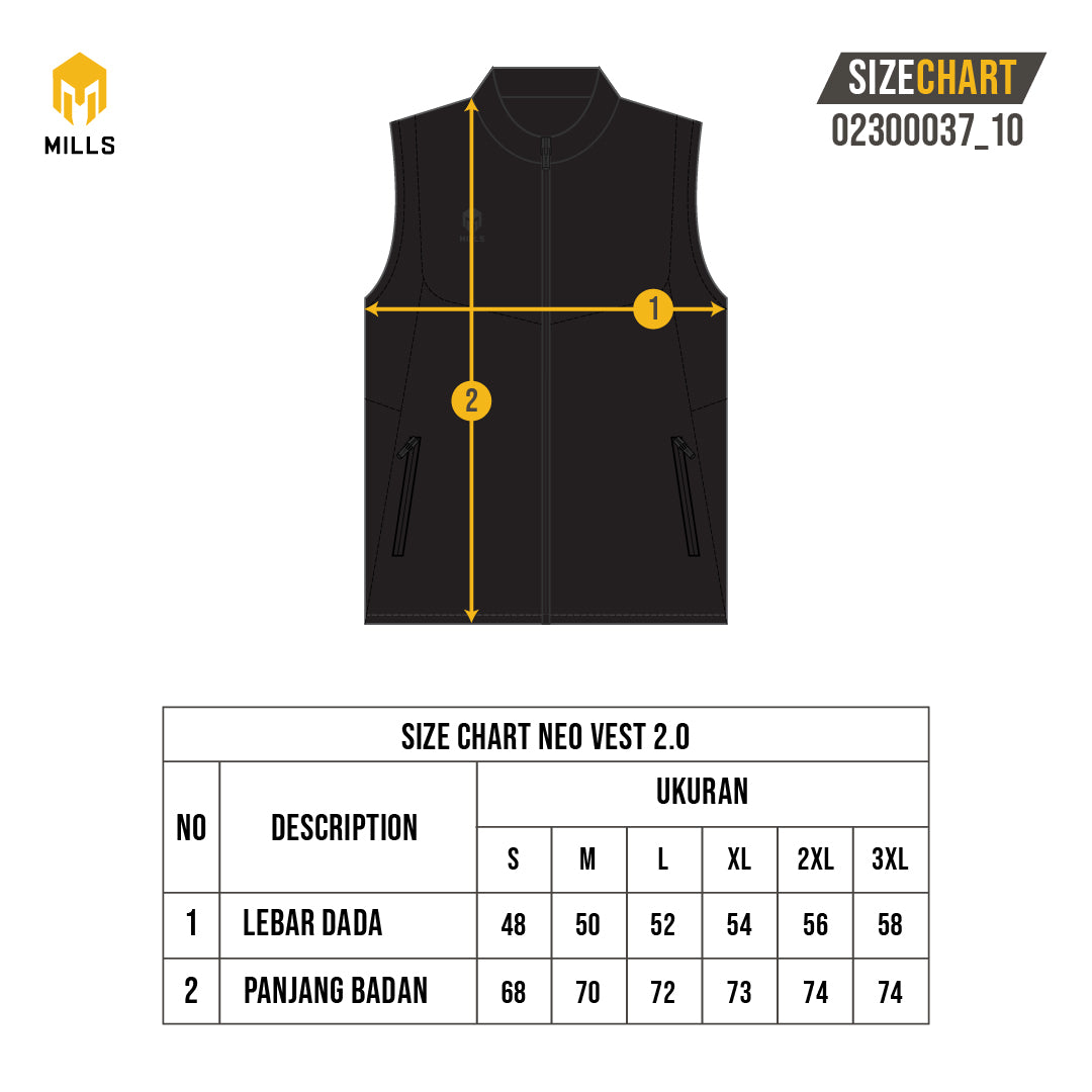 Mills Rompi Neo Vest 2.0 Black 02300037