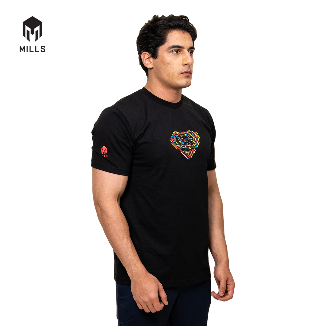 MILLS Superman Cotton T-Shirt 3.0 Black 21032DC