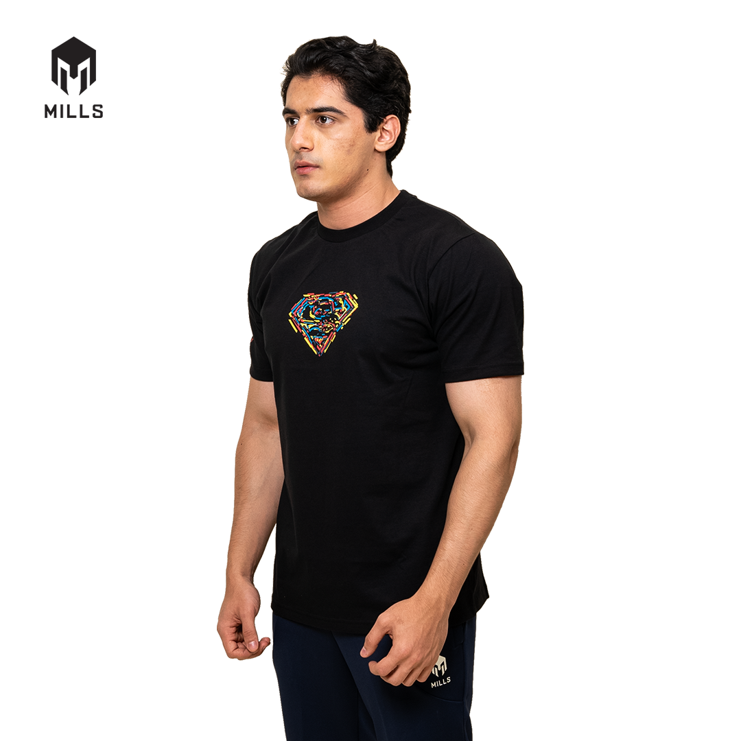 MILLS Superman Cotton T-Shirt 3.0 Black 21032DC