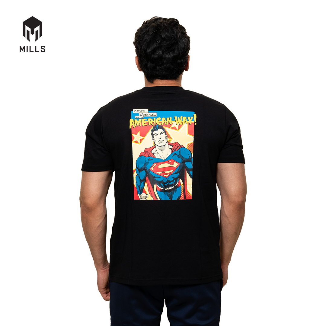 MILLS Superman Cotton T-Shirt 3.0 Black 21032DC