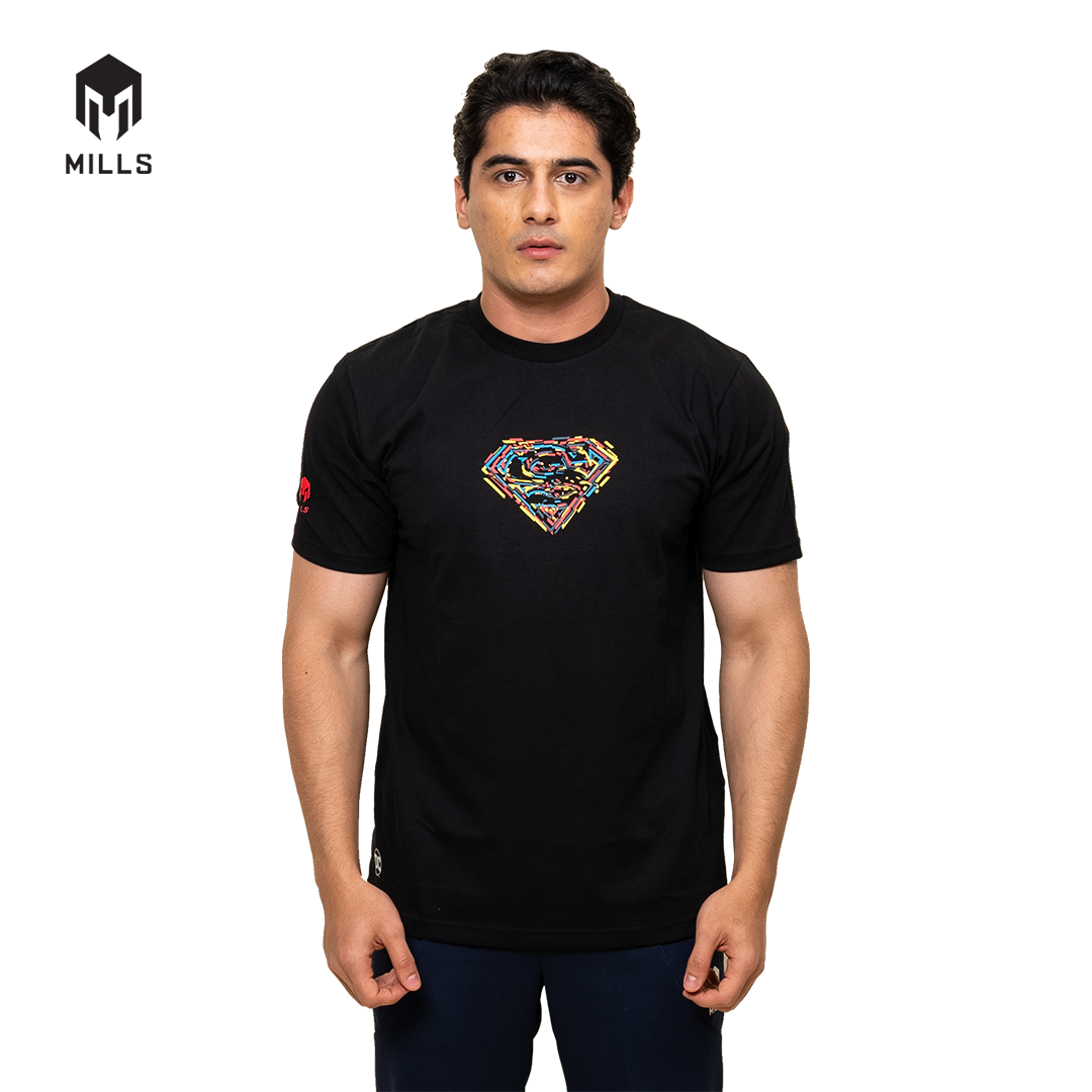 MILLS Superman Cotton T-Shirt 3.0 Black 21032DC