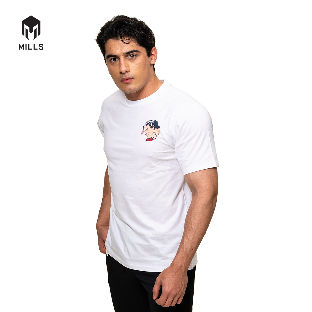 MILLS Superman Cotton T-Shirt 4.0 White 21033DC
