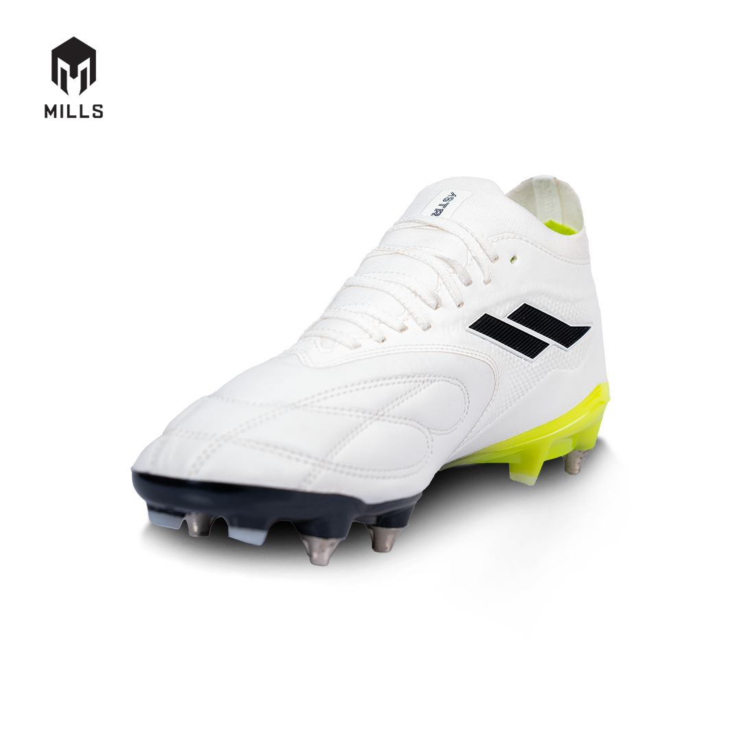 MILLS Sepatu Sepakbola Astro Spartan Elite SG White / Lime / Black 9304601